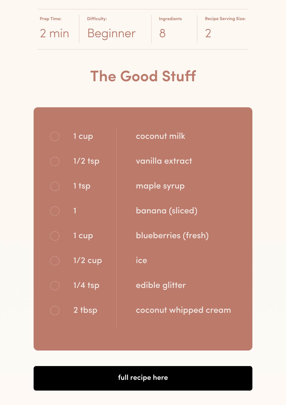 Fairy Godmother's Glitter Shake