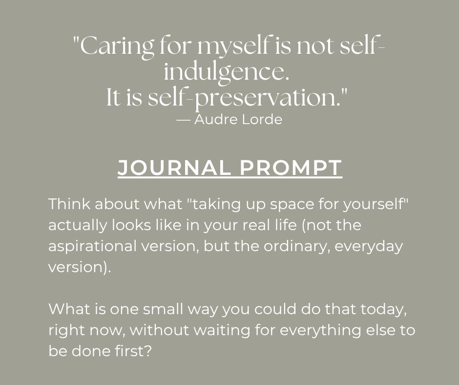 quote and journal prompt for Ligthness Returns theme
