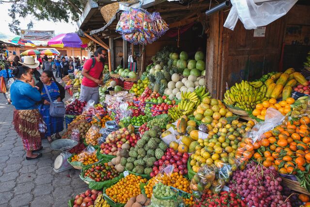 Shop at a local market in Antigua
