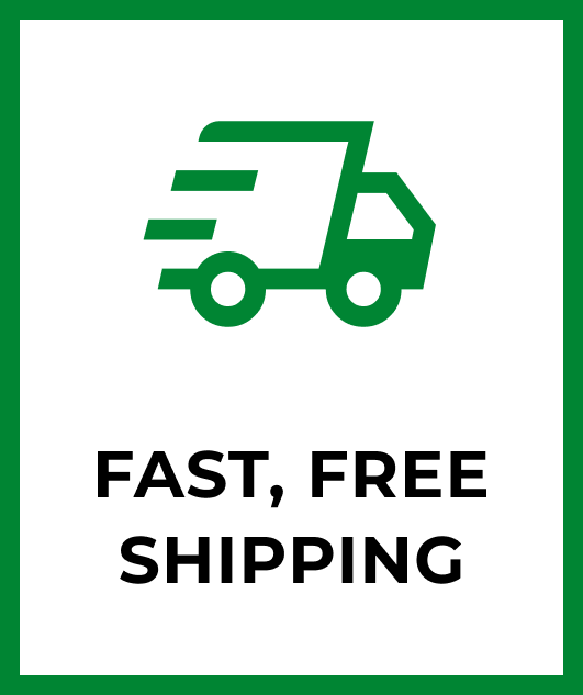 Fast Free Shipping with Truck Icon