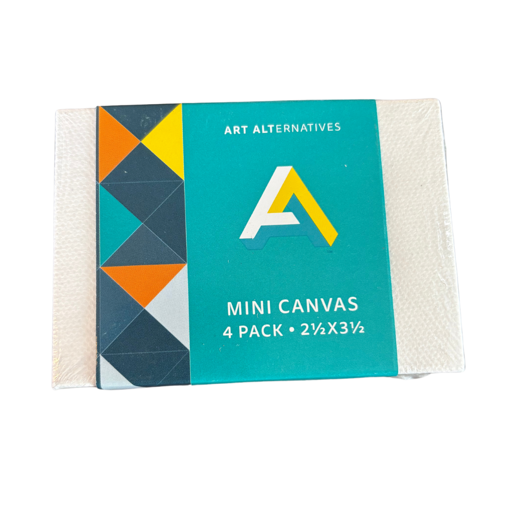 Image of Art Alternatives Mini Canvas 4-Pack 2.5"x3.5"