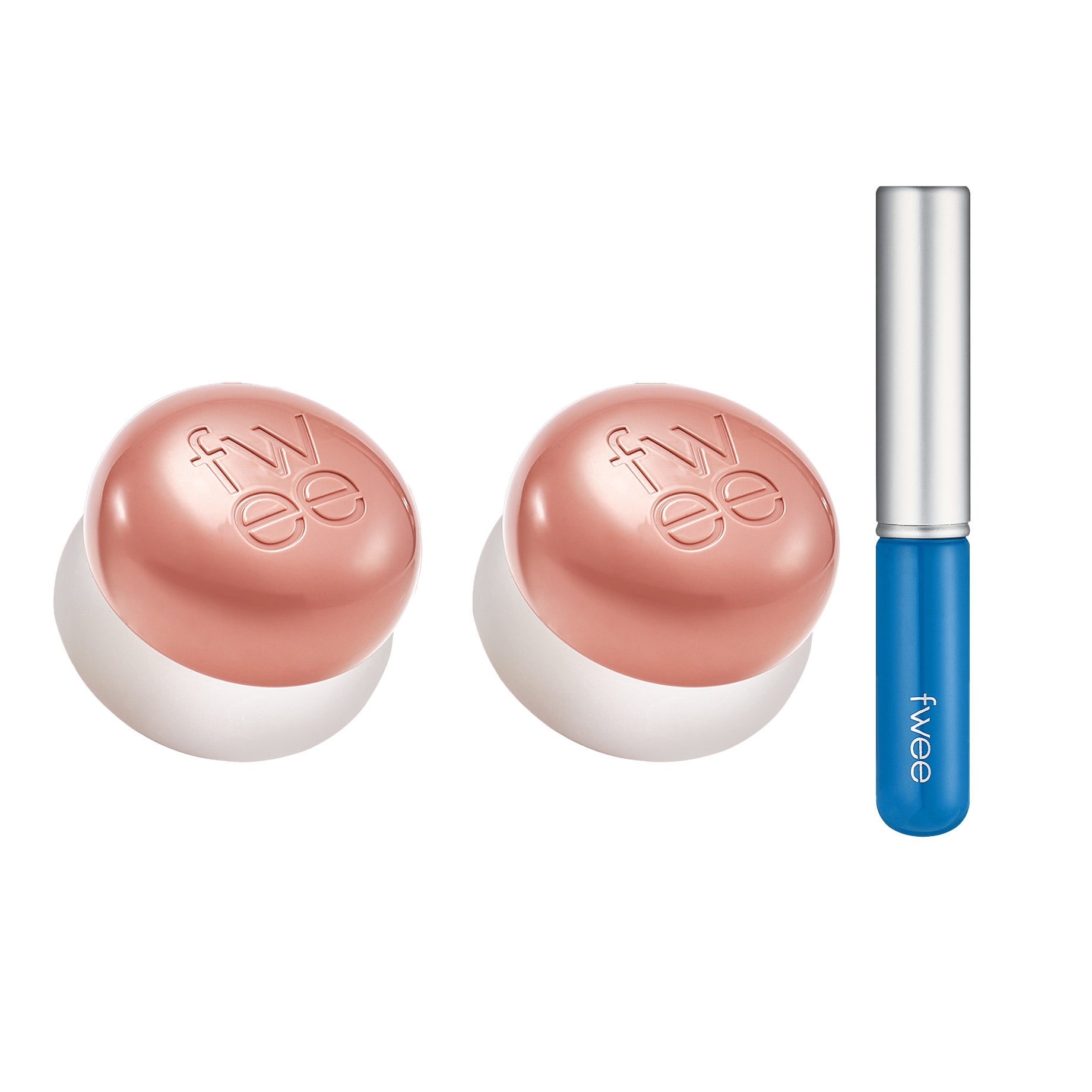 fwee Lip and Cheek Pudding Pot 2-Pack Plus Silicone Lip Brush Set