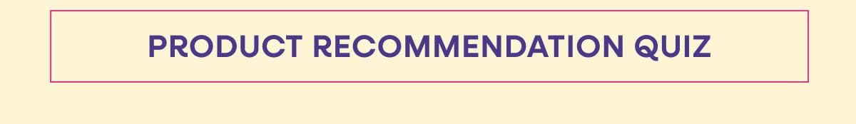Product Recommendation Quiz