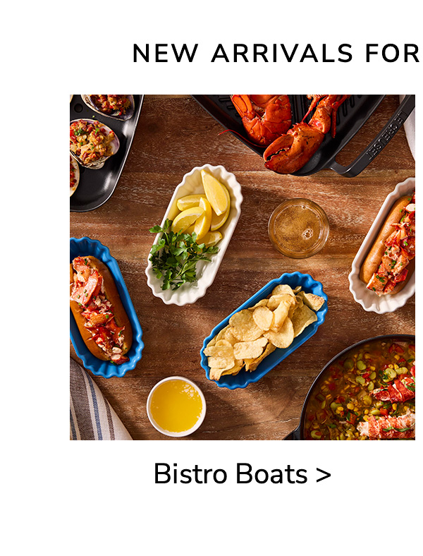 New Arrivals for Warmer Weather: Bistro Boats