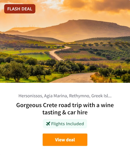 Gorgeous Crete road trip with a wine tasting &amp; car hire