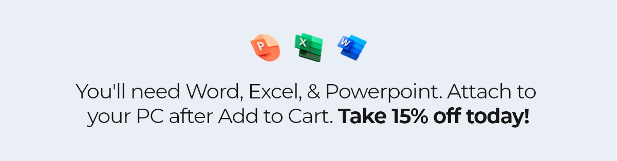 15% of Microsoft Office