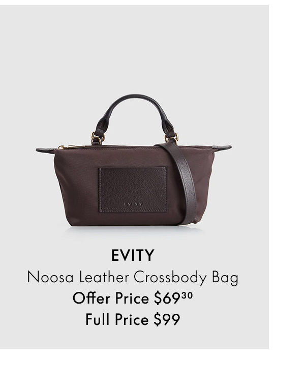 Evity Noosa Leather Crossbody Bag