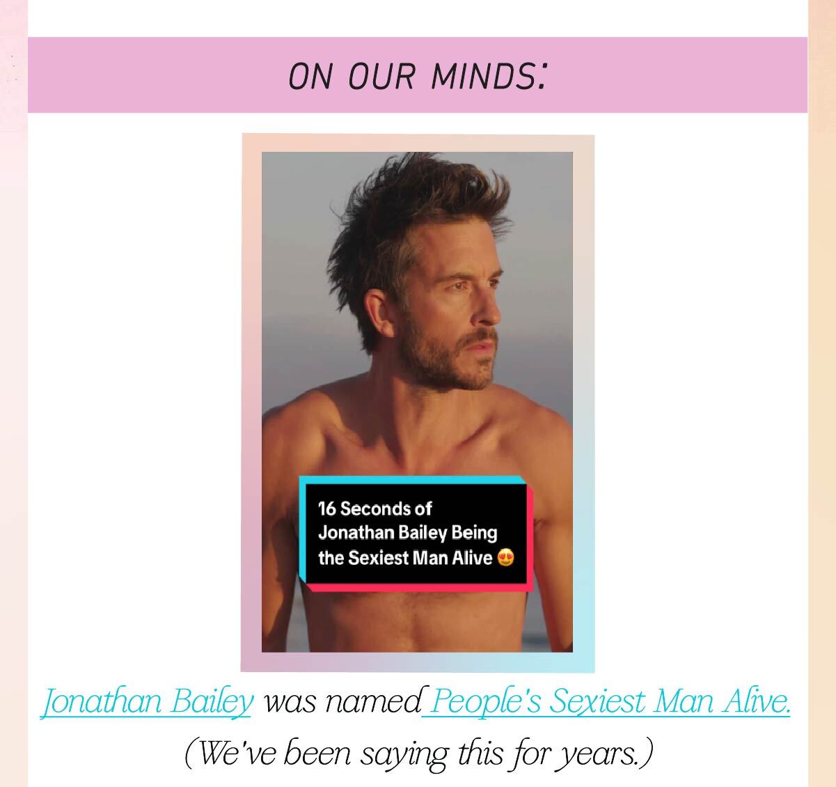On our minds: