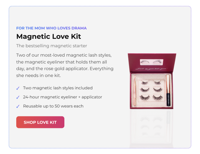 Magnetic Love Kit. Bestselling magnetic lashes with eyeliner and applicator.