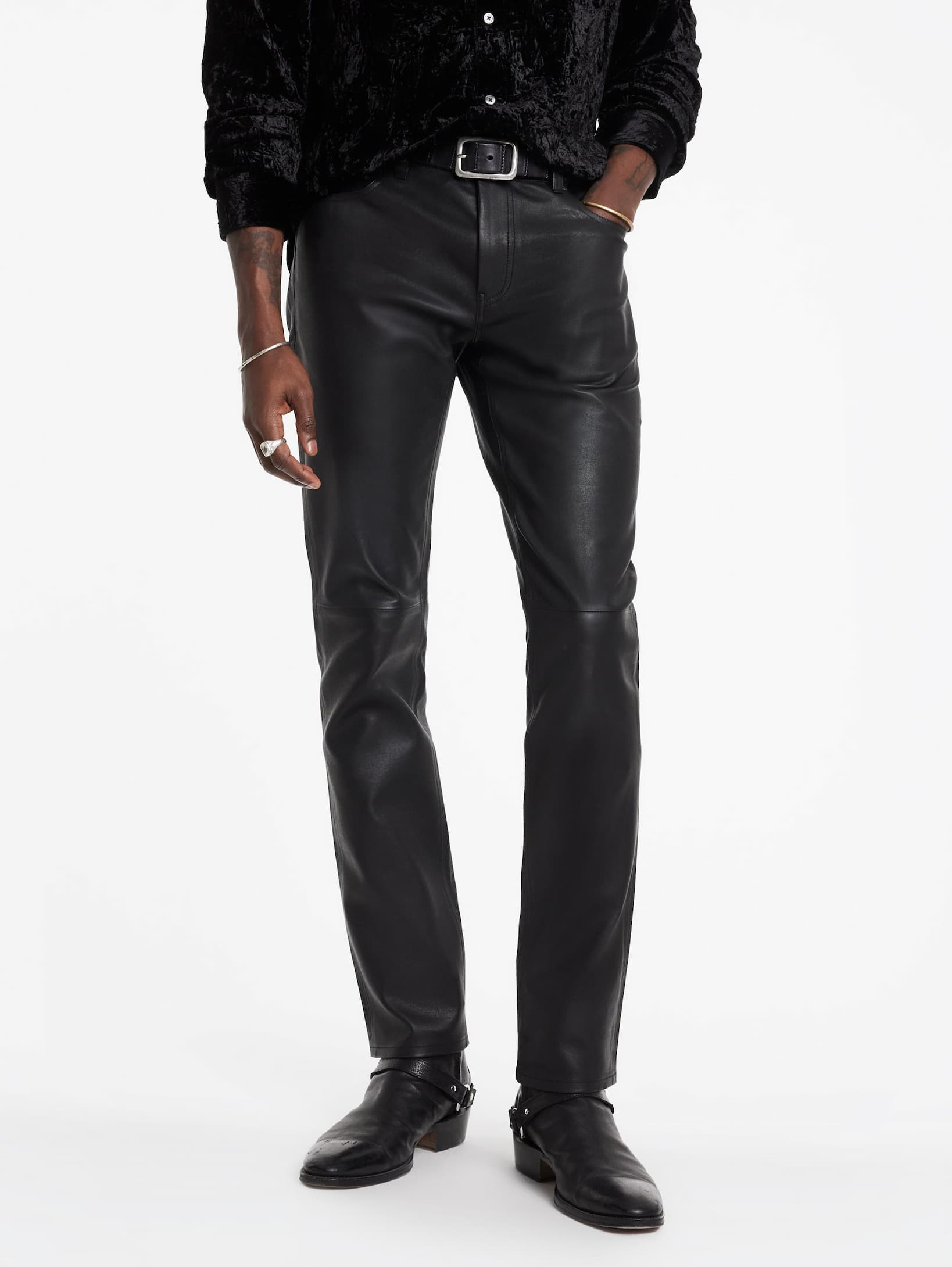 THE ROCKER LEATHER PANTS