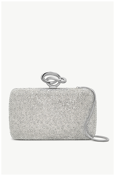 Crystal Pavé Knot Minaudière