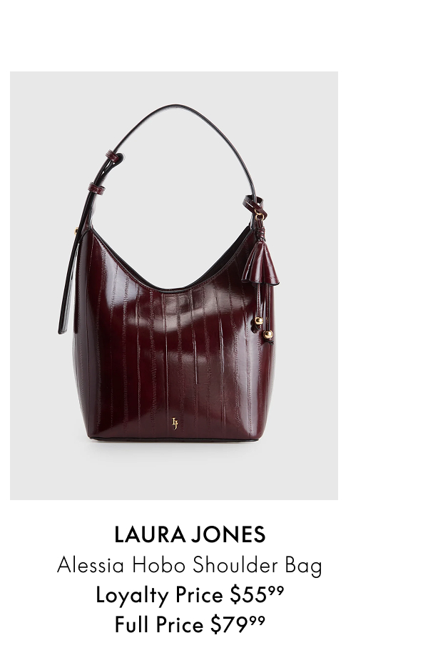 LAURA JONES Alessia Hobo Shoulder Bag
