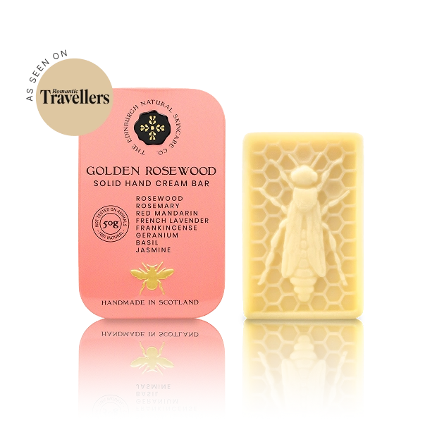 Image of Golden Rosewood Luxury Hand Cream Bar...Woody, Herby Warm Citrus.
