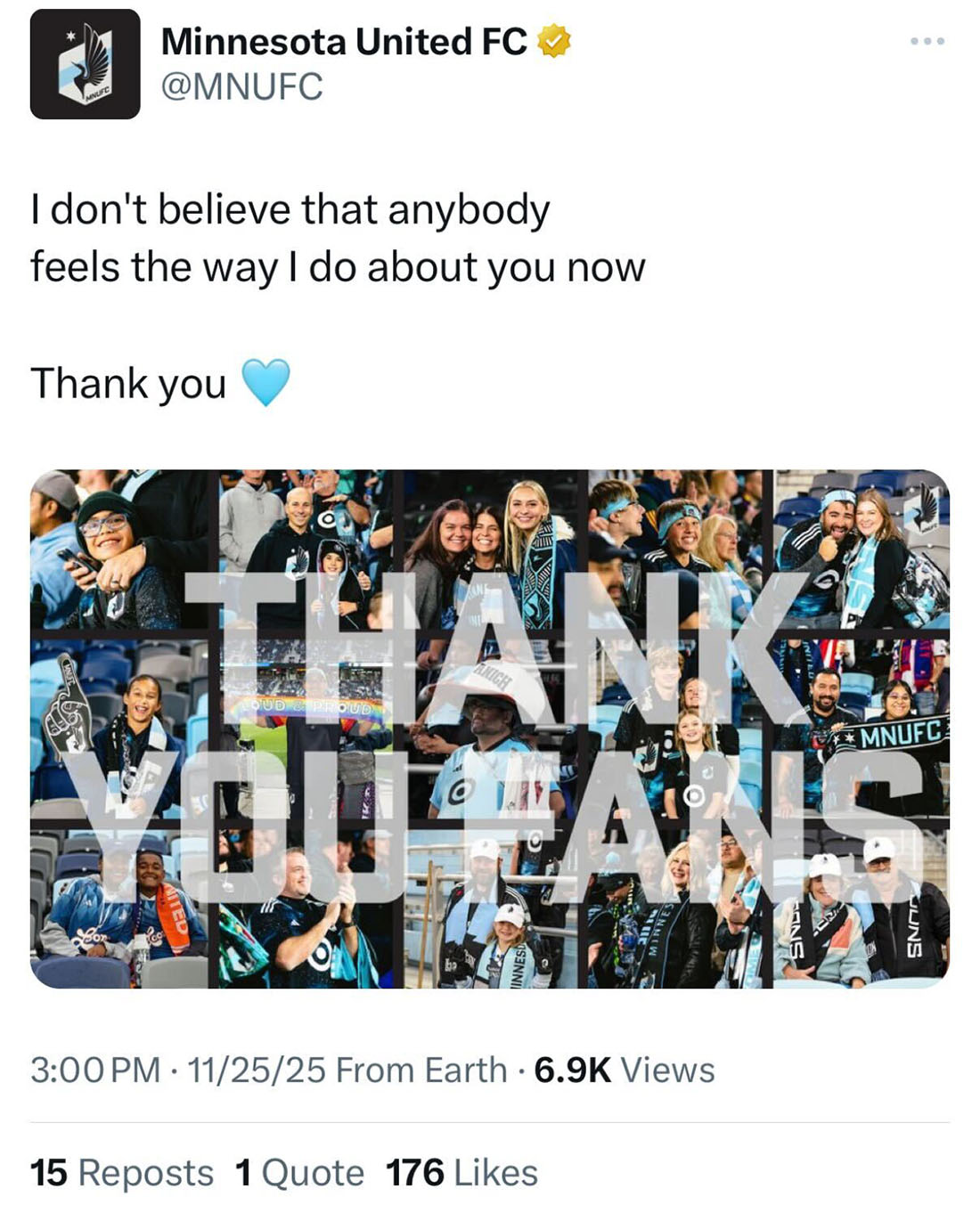 Twitter | Thank You Fans