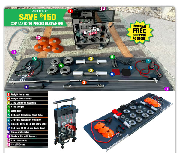 The Entire Gym® Portable Home Gym - ONLY $149.99 After Rebate*!