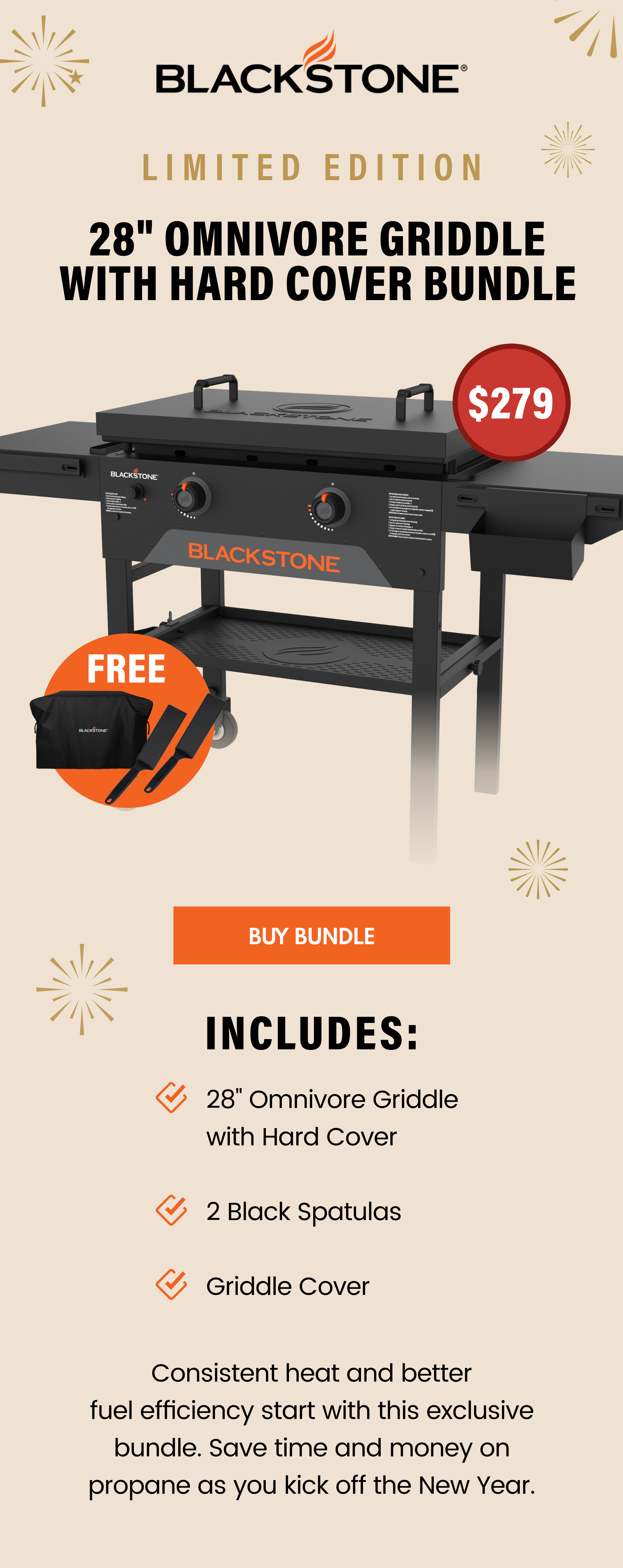28" Omnivore Griddle With Hard Cover Bundle