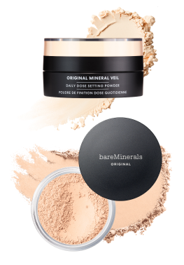 Original mineral veil daily dose setting powder and Original Loose Foundation