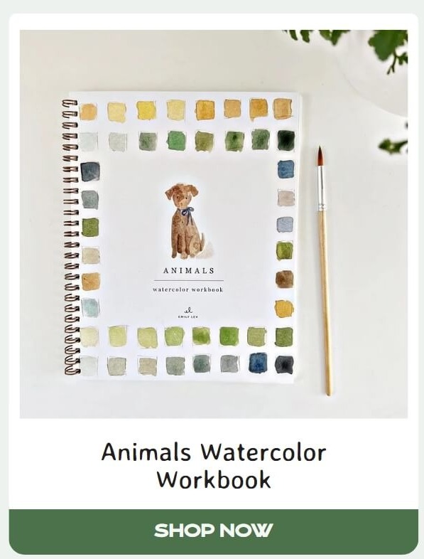 Animals Watercolor Workbook