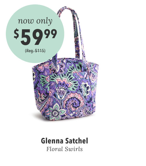 Glenna Satchel Floral Swirls