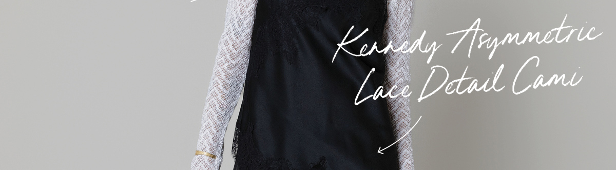 Kennedy Asymmetric Lace Detail Cami