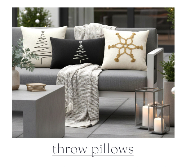 throw pillows