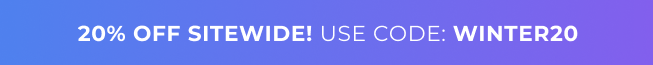 20% OFF sitewide with code: WINTER20
