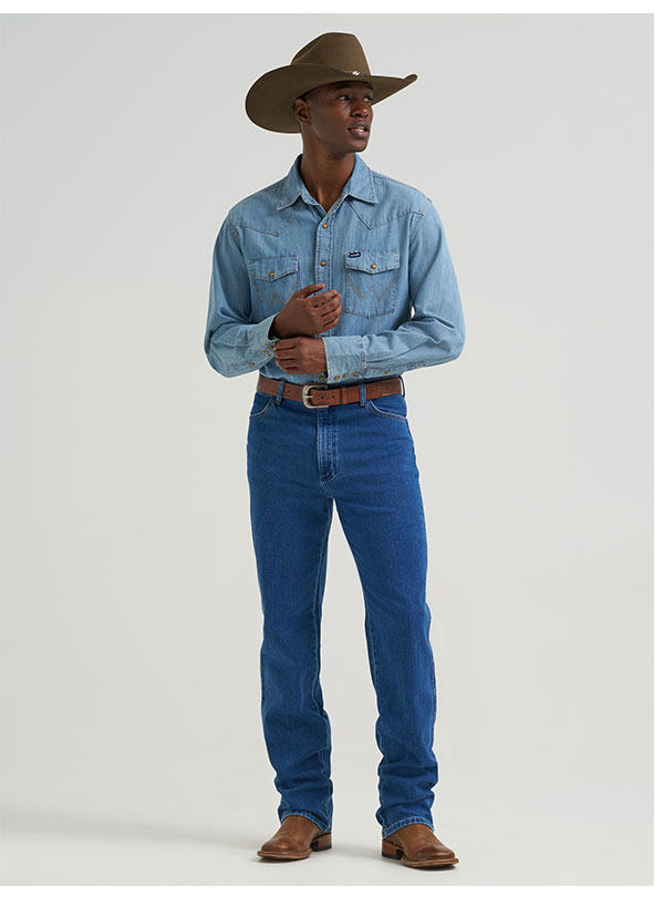 Wrangler® Toughlite™ Cowboy Cut® Slim Fit Jean in Stonewash