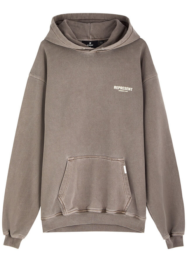 REPRESENT Owners Club hooded cotton sweatshirt