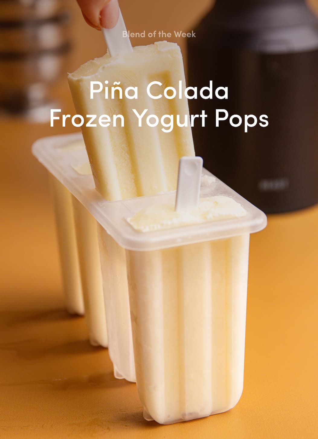 Pina Colada Frozen Yogurt Pops