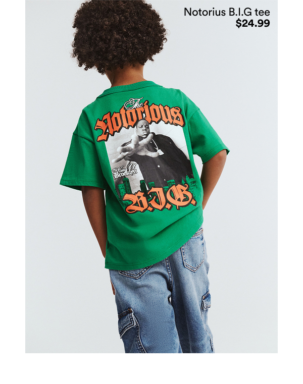 Notorius B.I.G tee $24.99