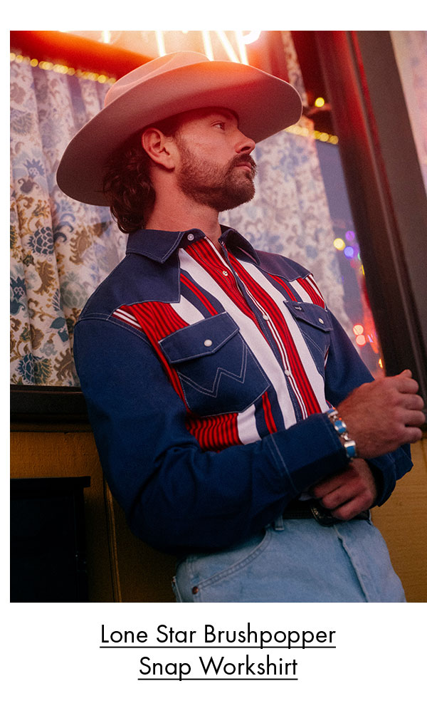 Lone star brushpopper snap workshirt