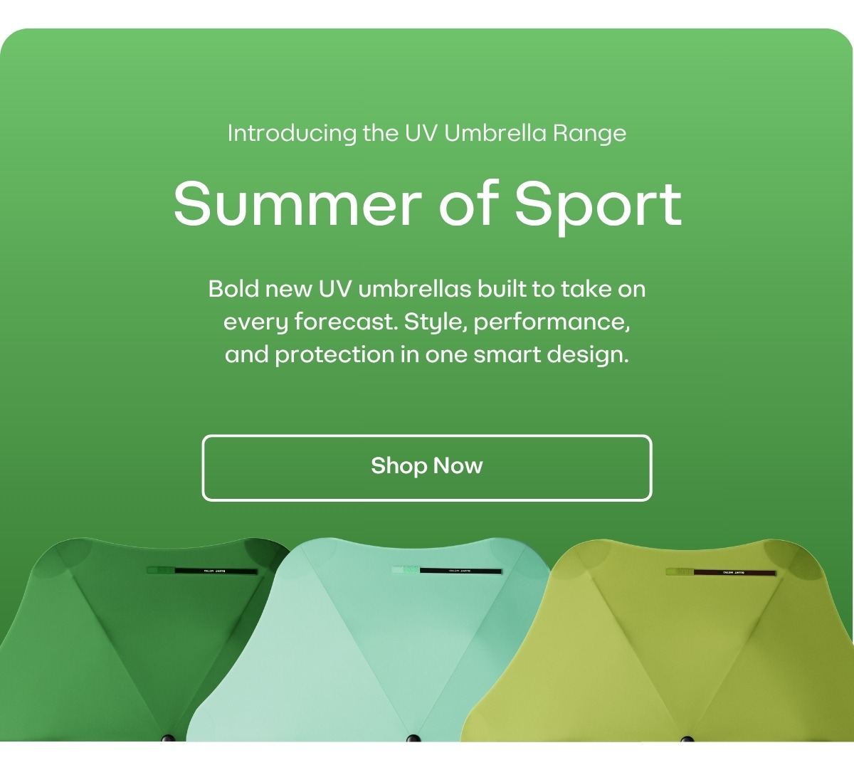 BLUNT Umbrellas Summer of sport capsule