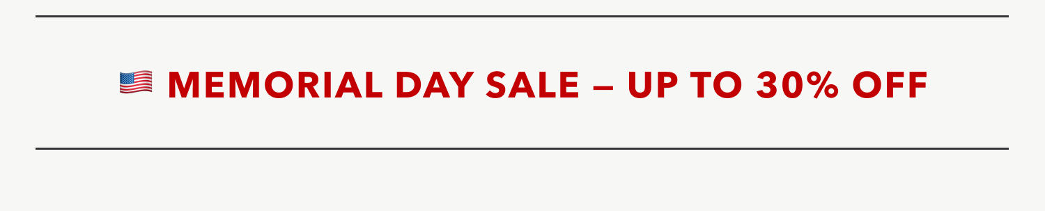 Memorial Day Sale