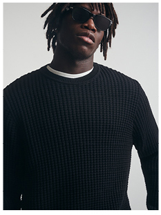 Men's Crew Neck Sweater Black