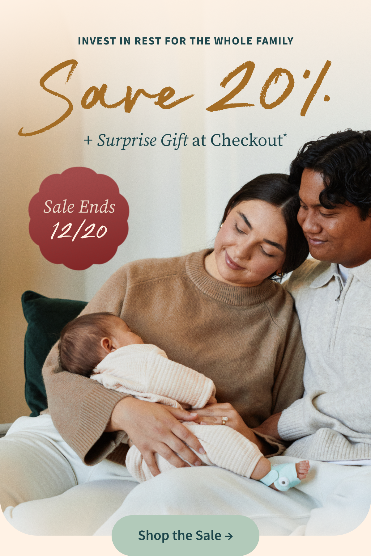 Invest in Rest for the Whole Family | Save 20% + Surprise Gift at Checkout* | Sale Ends 12/20 | Shop the Sale