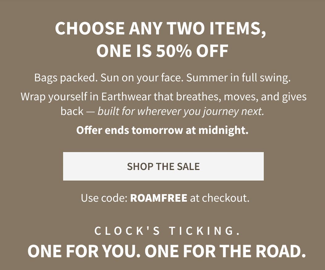 Shop BOGO 50% Off Everything