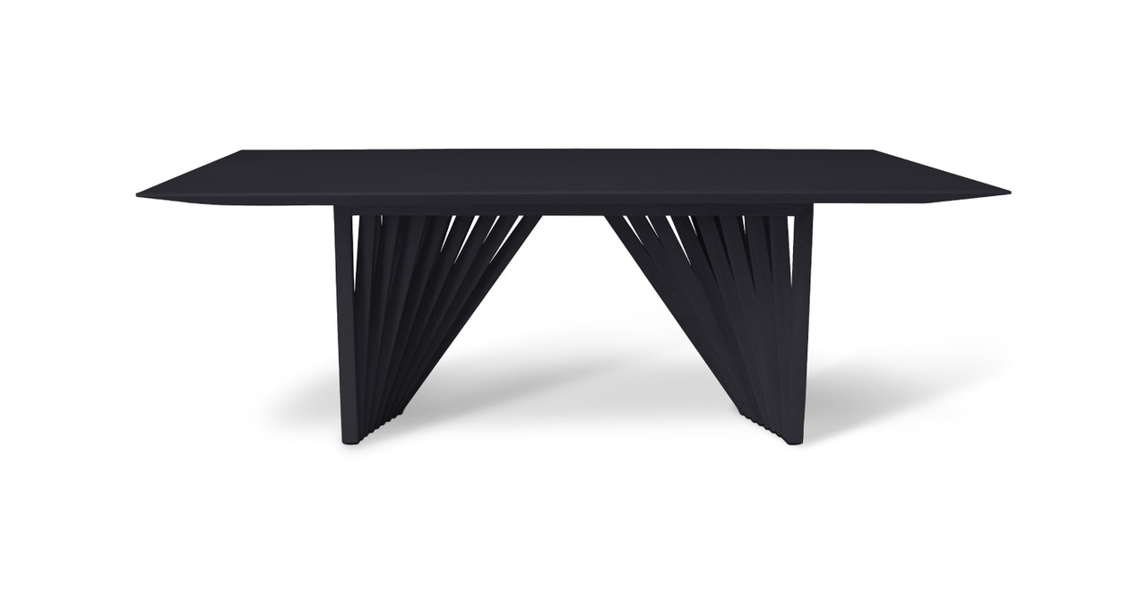 Image of Essex Modern Wooden Top Dining Table