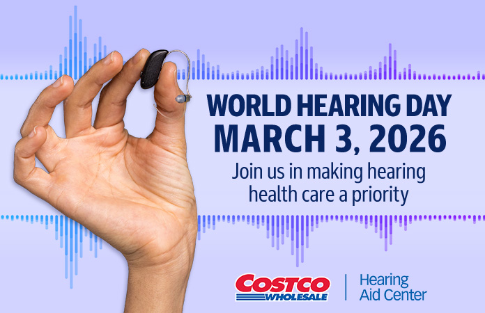 World hearing day. March 3, 2026. Join us making hearing health care a priority