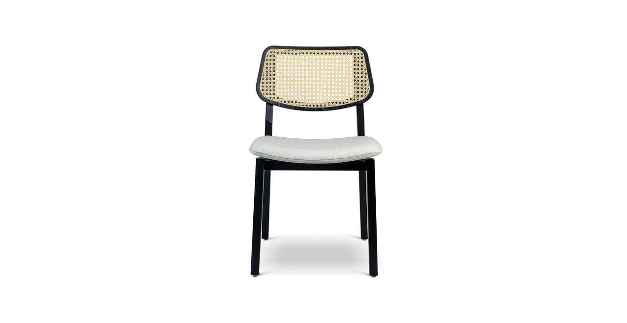 Image of Baxter Mid Century Rattan Cane Side Chair