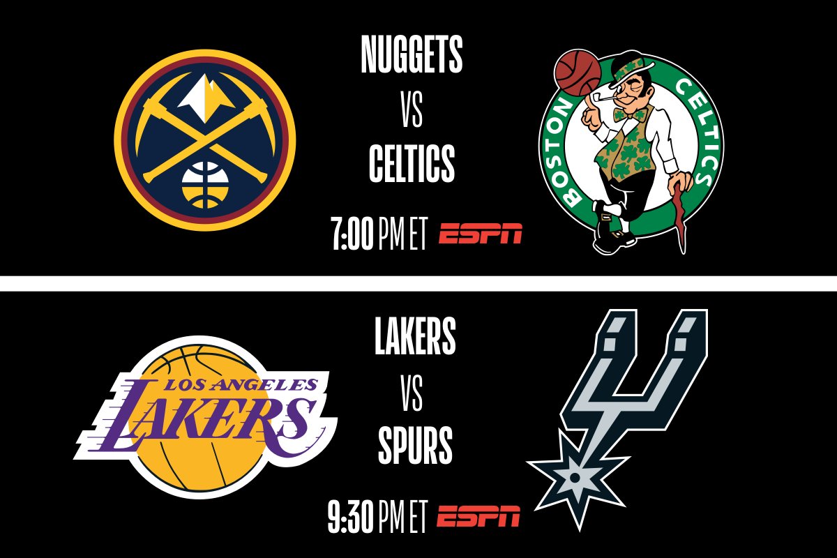 Nuggets vs. Celtics and Lakers vs. Spurs