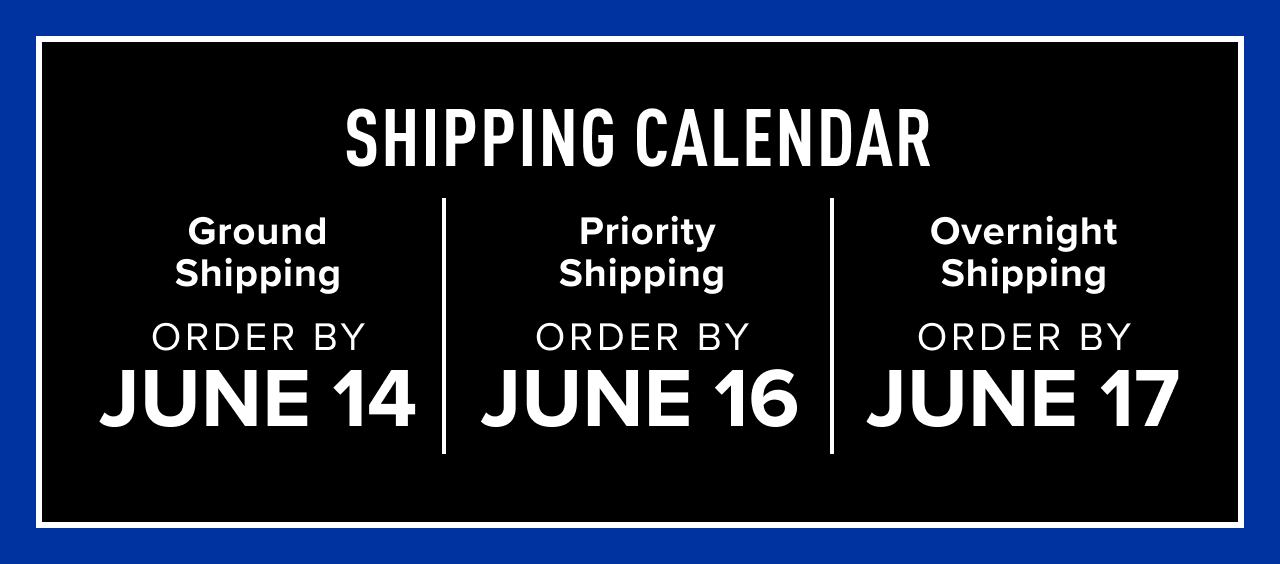 Shipping Calendar