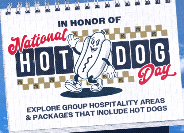 In Honor of National Hot Dog Day, Explore Group Hospitality Areas & Packages that Include Hot Dogs