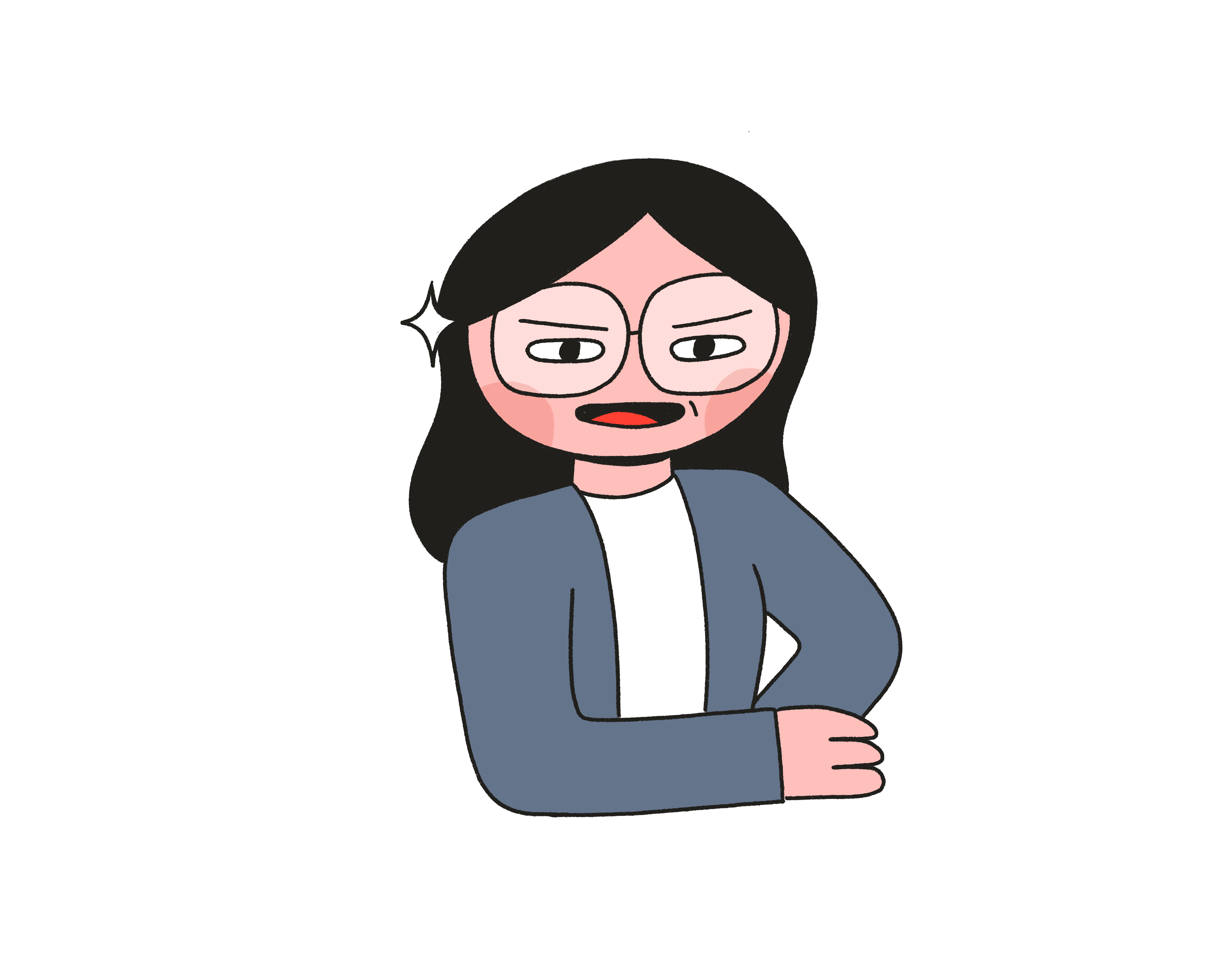 Laughing mom