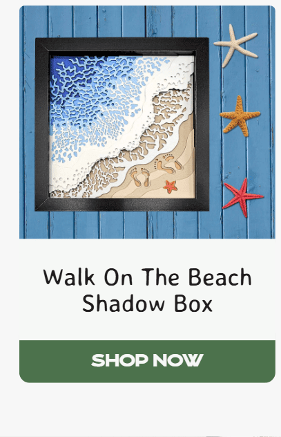 Walk On The Beach Shadow Box