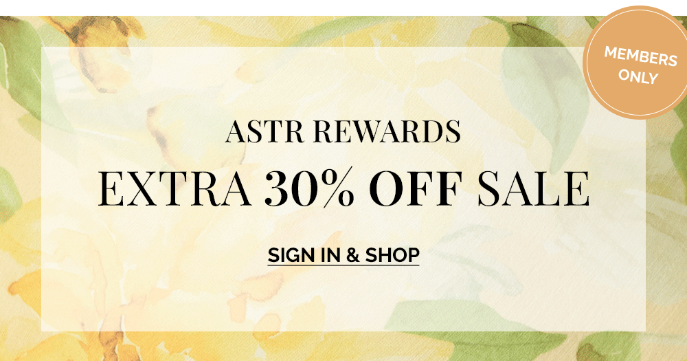 Text overlay "ASTR rewards extra 30% off sale" on image