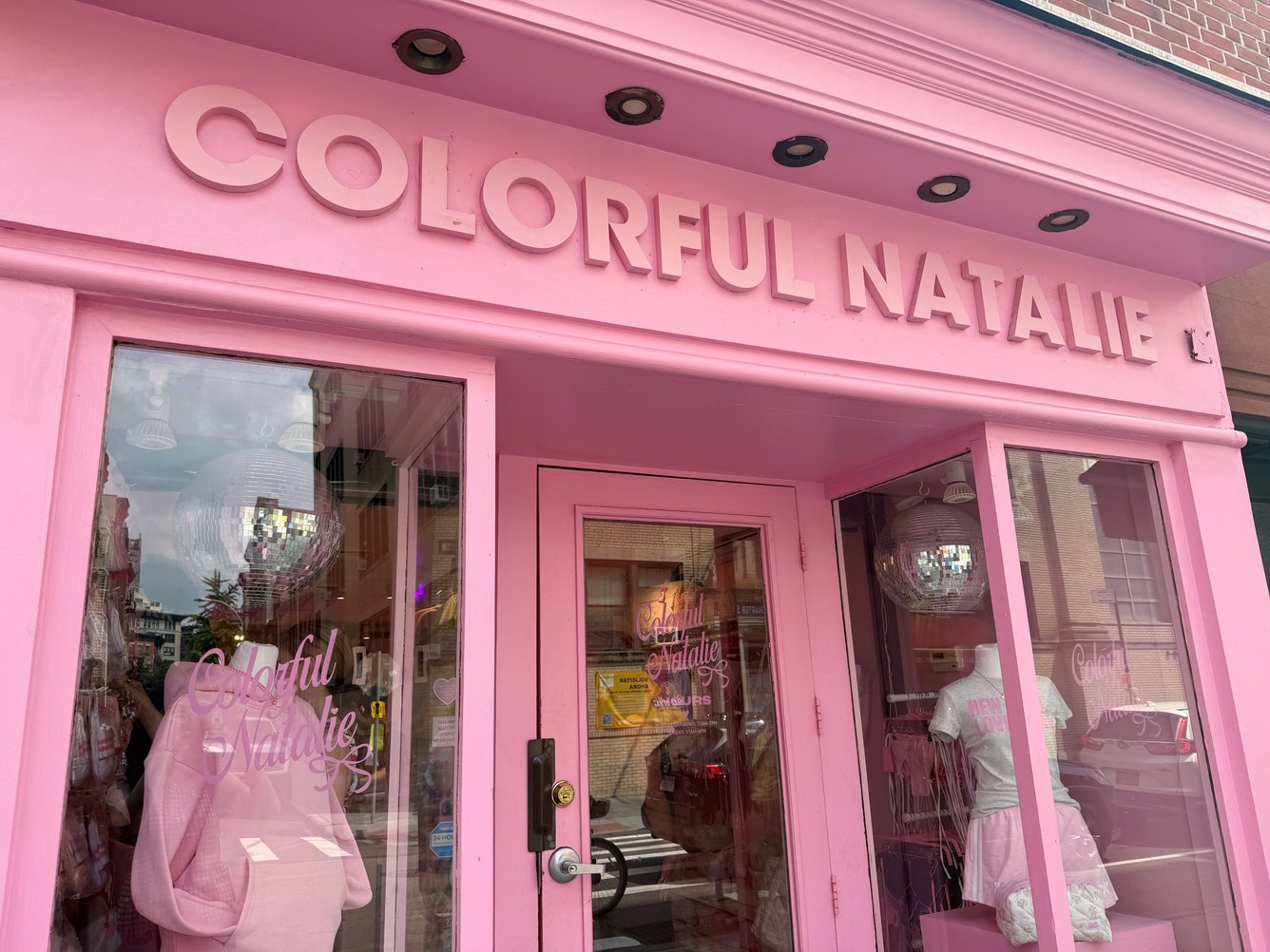 Exterior of Colorful Natalie boutique in New York City
