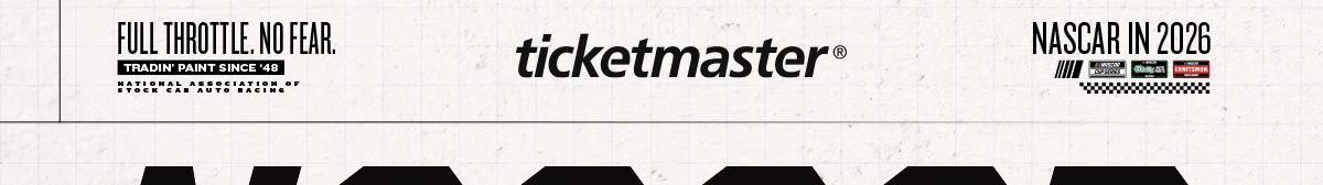 NASCAR in 2026 | Ticketmaster logo