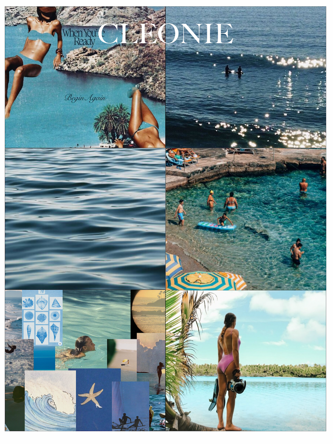 moodboard of botanica collection