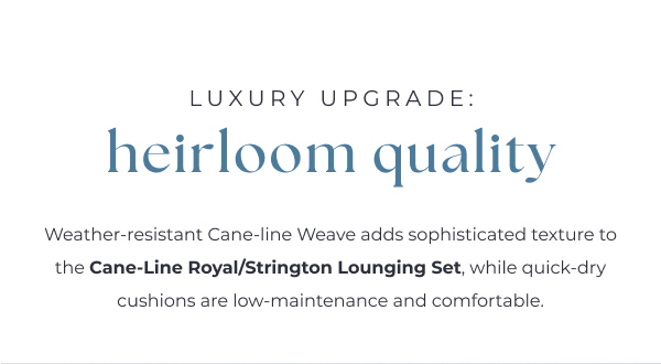 Cane-line Royal Strington 3-Piece Outdoor Lounging Set