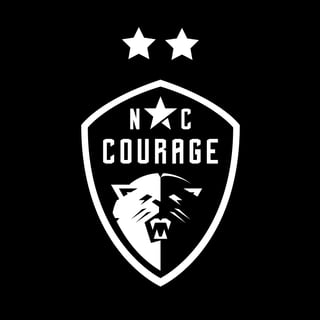 North Carolina Courage_White logo BK_1x1